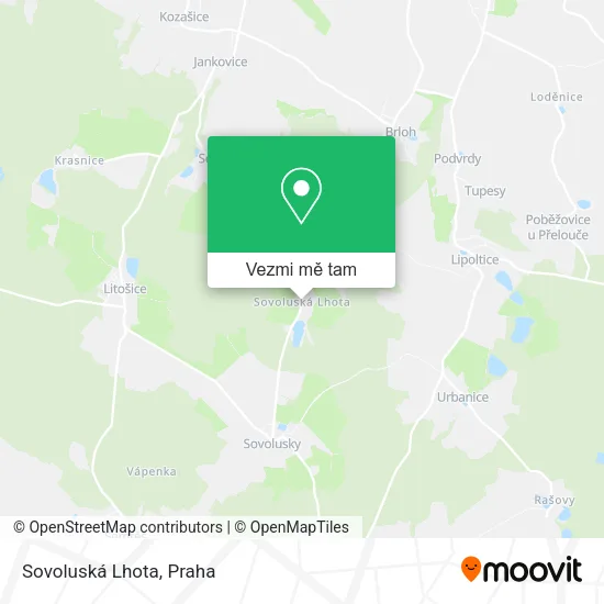 Sovoluská Lhota mapa