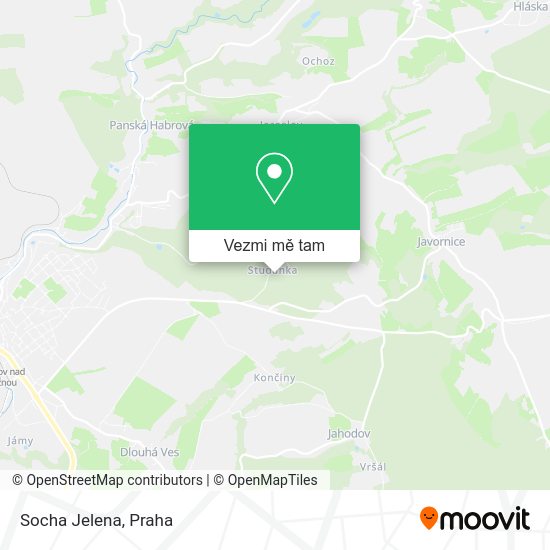Socha Jelena mapa