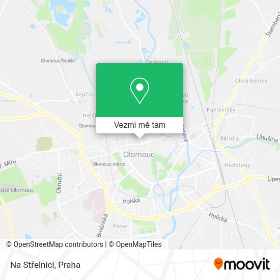 Na Střelnici mapa