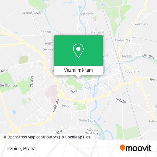 Tržnice mapa