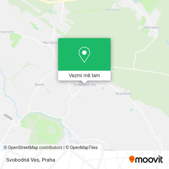 Svobodná Ves mapa