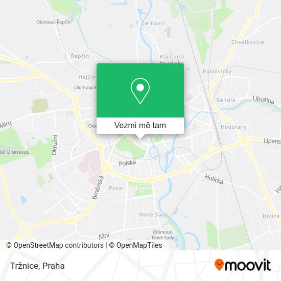 Tržnice mapa