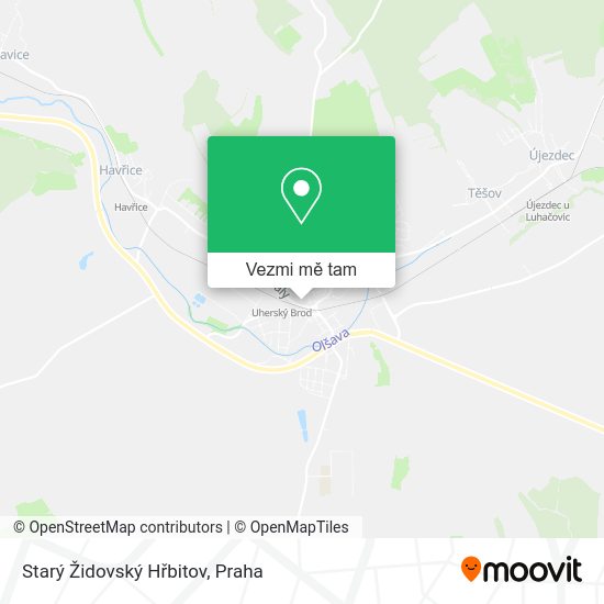 Starý Židovský Hřbitov mapa