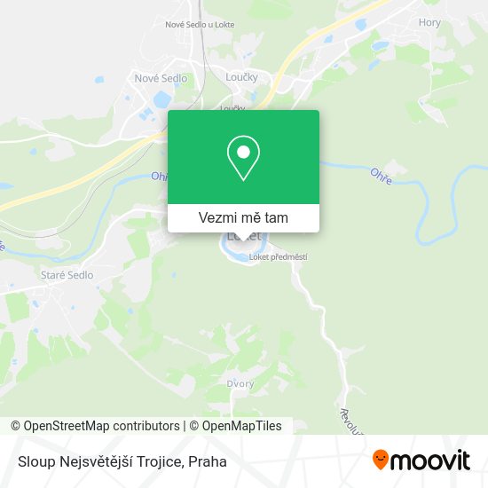 Sloup Nejsvětější Trojice mapa