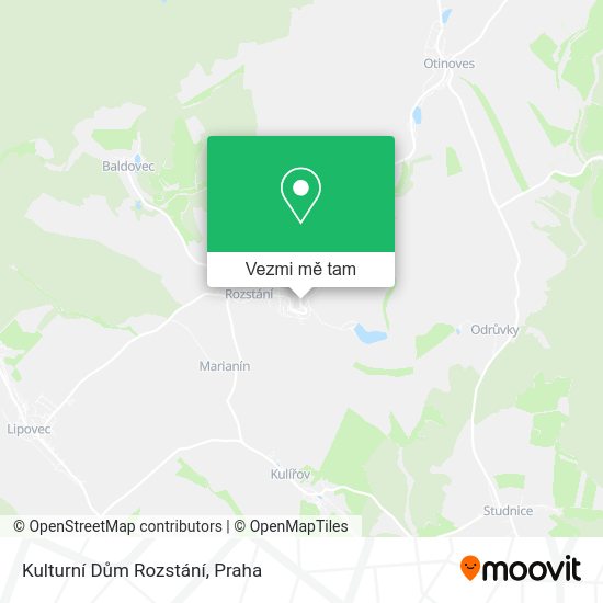 Kulturní Dům Rozstání mapa