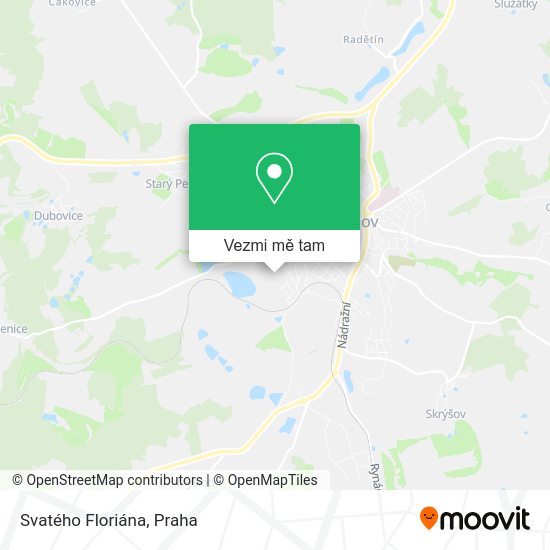 Svatého Floriána mapa