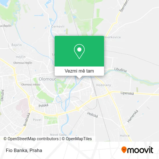 Fio Banka mapa