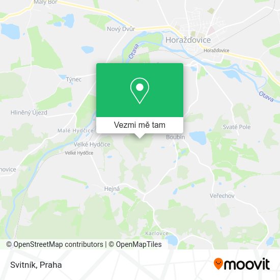 Svitník mapa