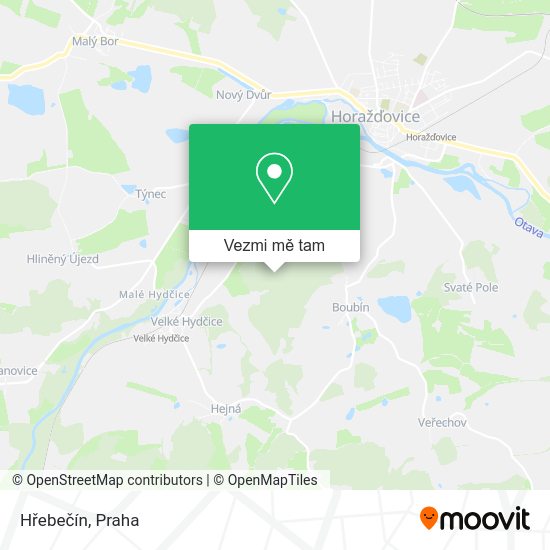 Hřebečín mapa