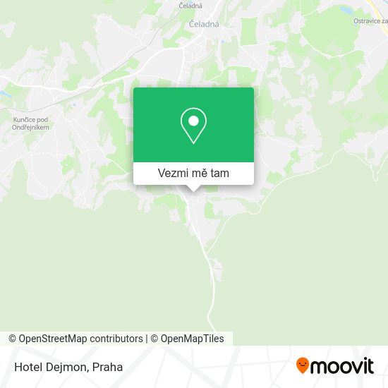 Hotel Dejmon mapa