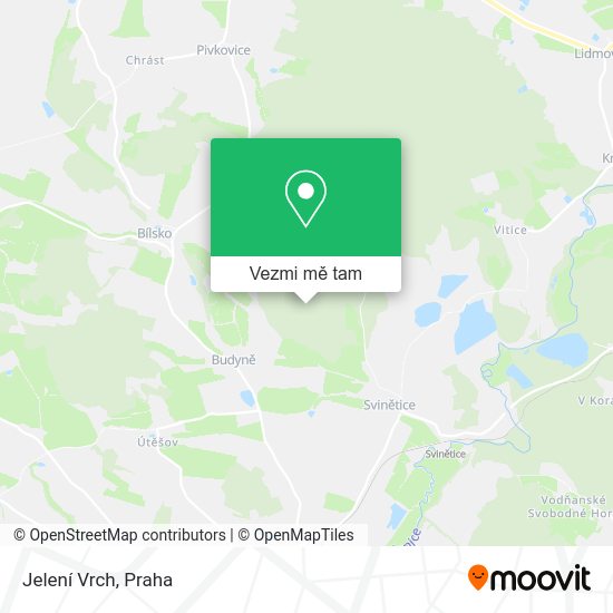 Jelení Vrch mapa
