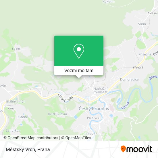 Městský Vrch mapa