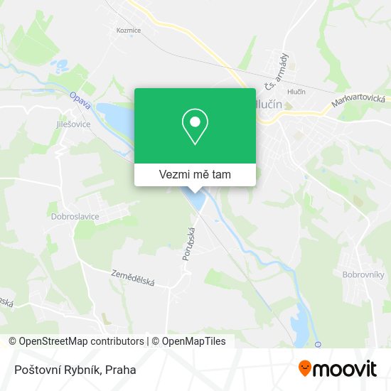 Poštovní Rybník mapa