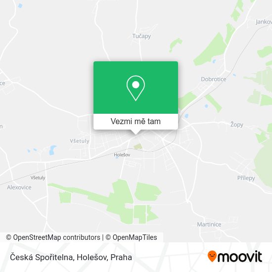 Česká Spořitelna, Holešov mapa