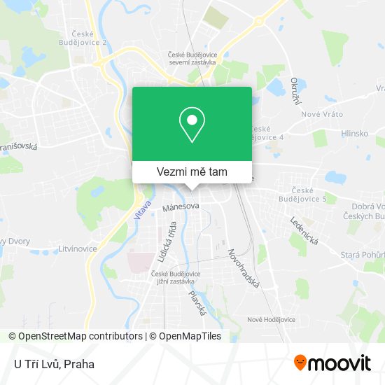 U Tří Lvů mapa
