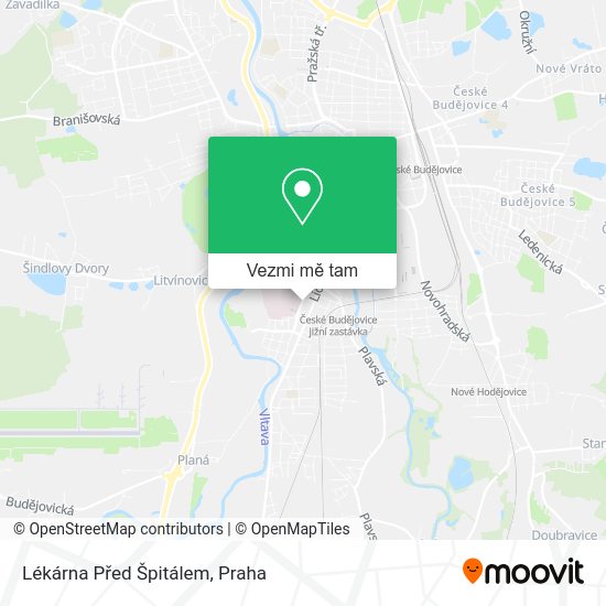 Lékárna Před Špitálem mapa