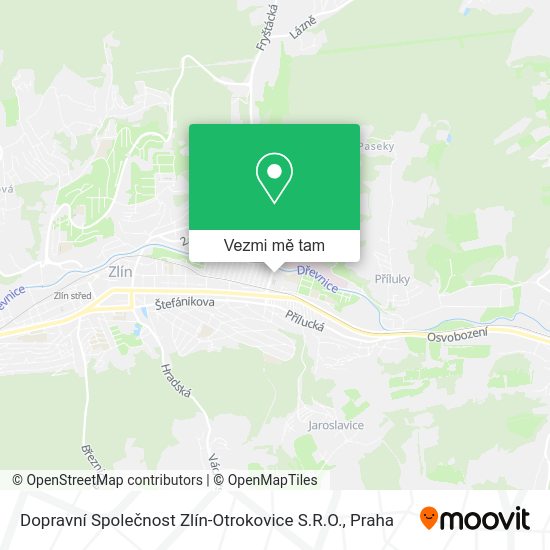 Dopravní Společnost Zlín-Otrokovice S.R.O. mapa
