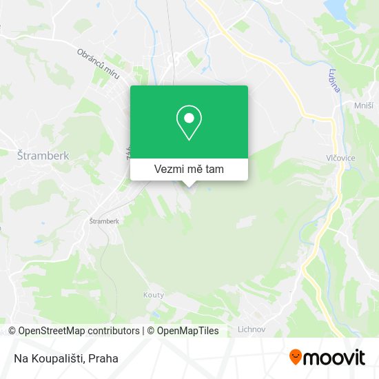 Na Koupališti mapa