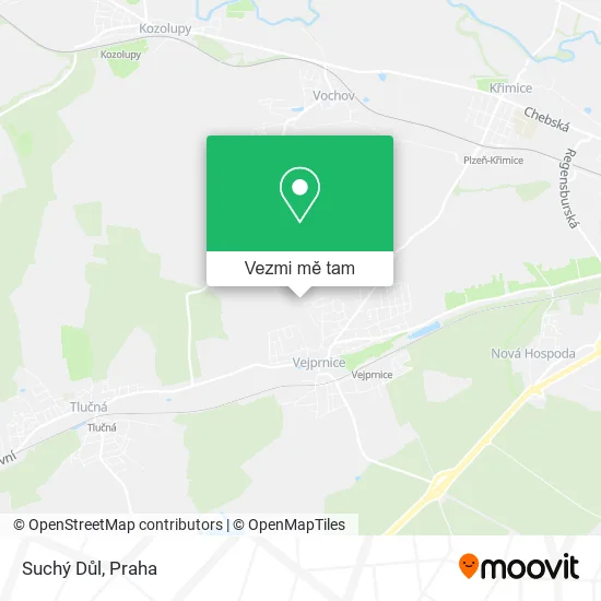 Suchý Důl mapa