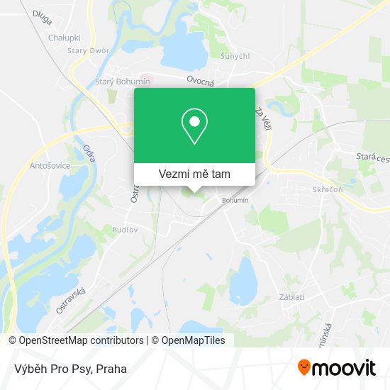 Výběh Pro Psy mapa