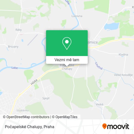 Počapelské Chalupy mapa