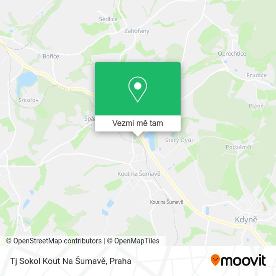 Tj Sokol Kout Na Šumavě mapa
