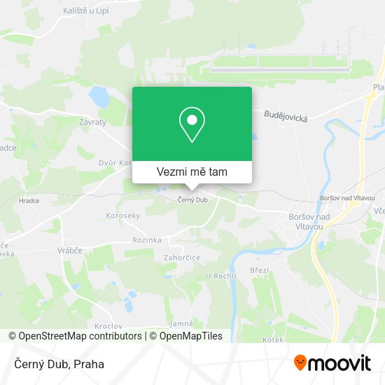 Černý Dub mapa
