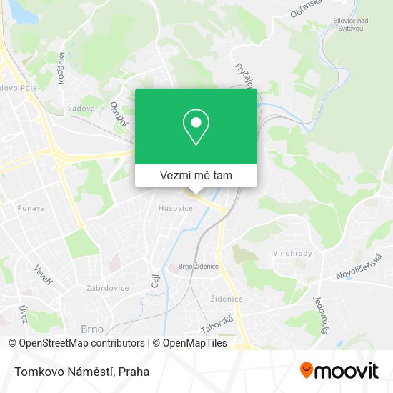 Tomkovo Náměstí mapa