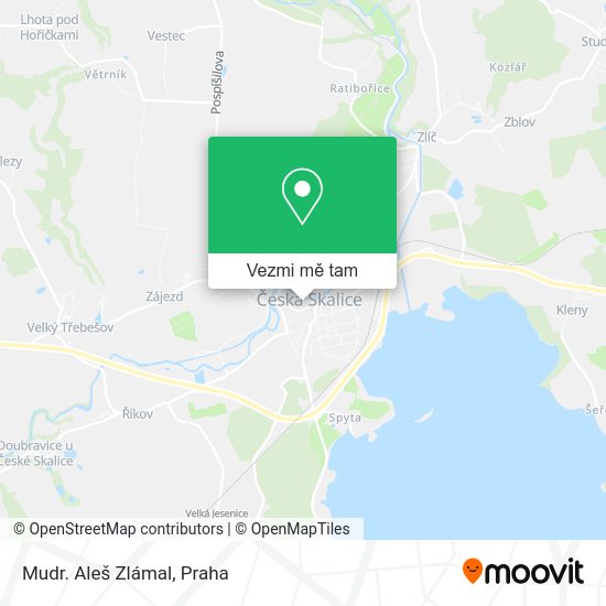 Mudr. Aleš Zlámal mapa