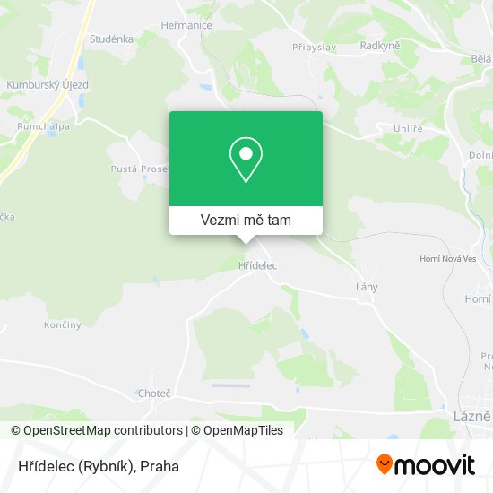 Hřídelec (Rybník) mapa
