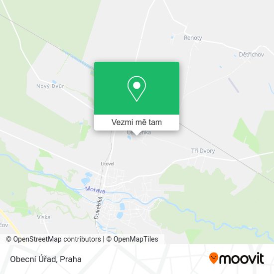 Obecní Úřad mapa