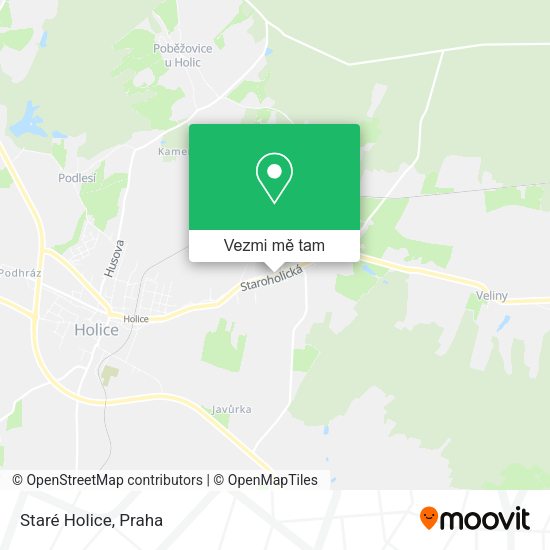 Staré Holice mapa