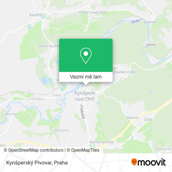 Kynšperský Pivovar mapa