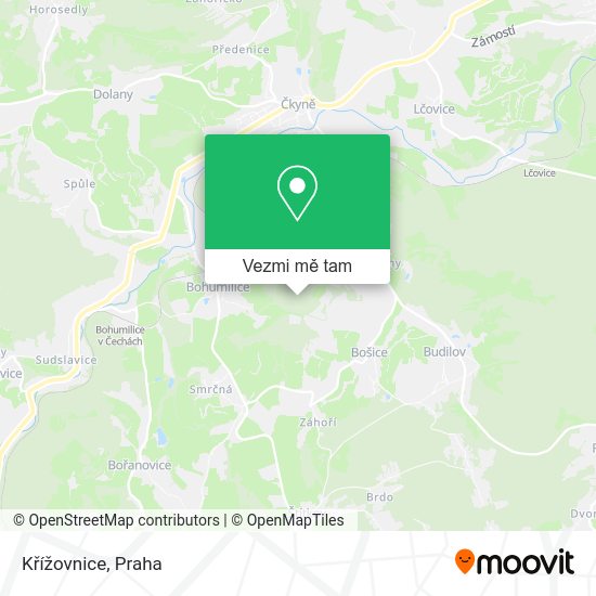 Křížovnice mapa
