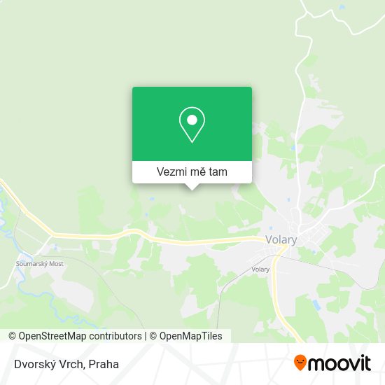 Dvorský Vrch mapa