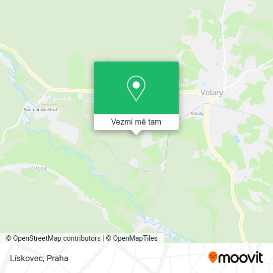 Lískovec mapa