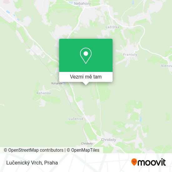 Lučenický Vrch mapa