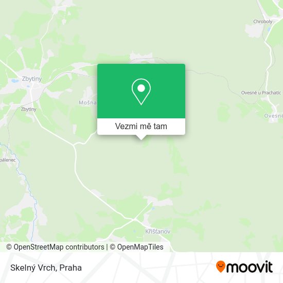 Skelný Vrch mapa