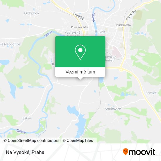 Na Vysoké mapa