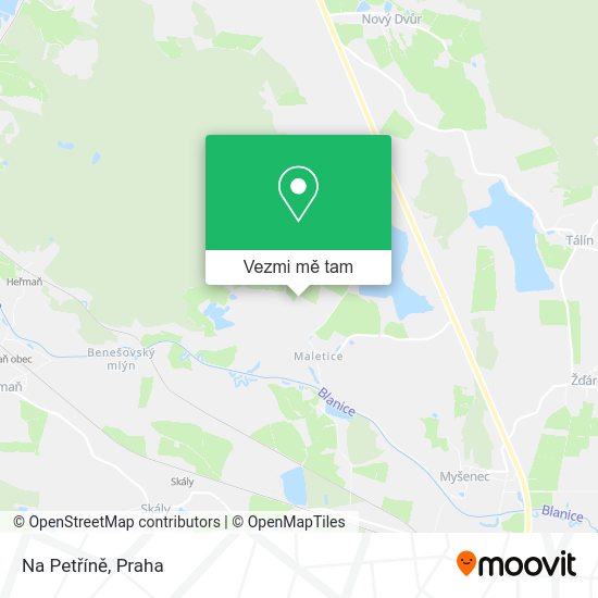 Na Petříně mapa