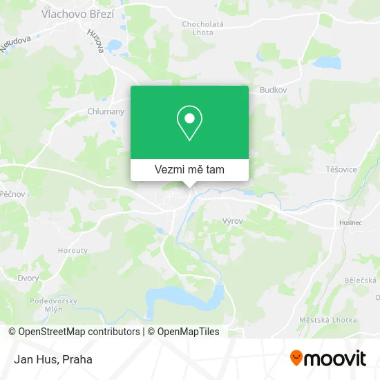Jan Hus mapa