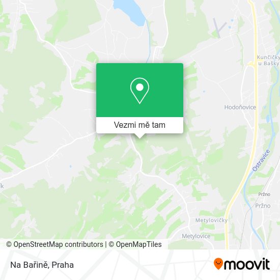 Na Bařině mapa