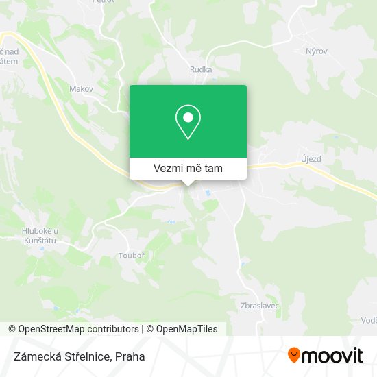 Zámecká Střelnice mapa