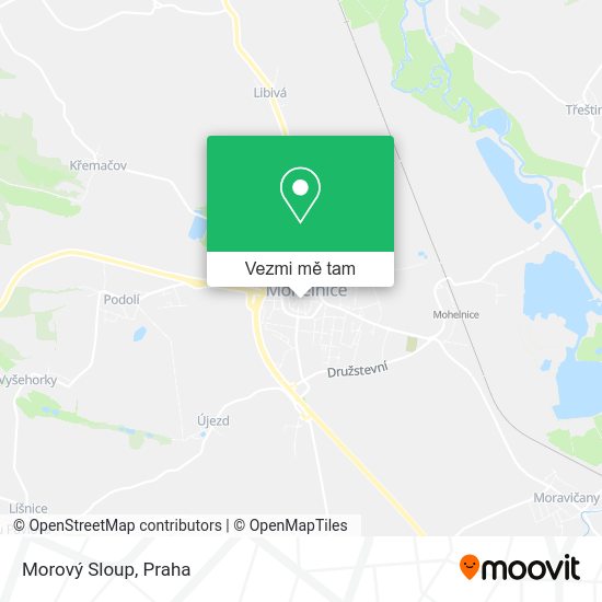 Morový Sloup mapa