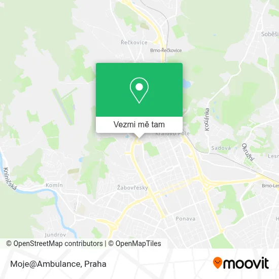Moje@Ambulance mapa
