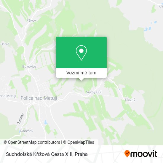 Suchdolská Křížová Cesta XIII mapa