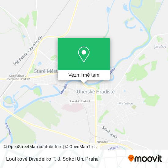 Loutkové Divadélko T. J. Sokol Uh mapa