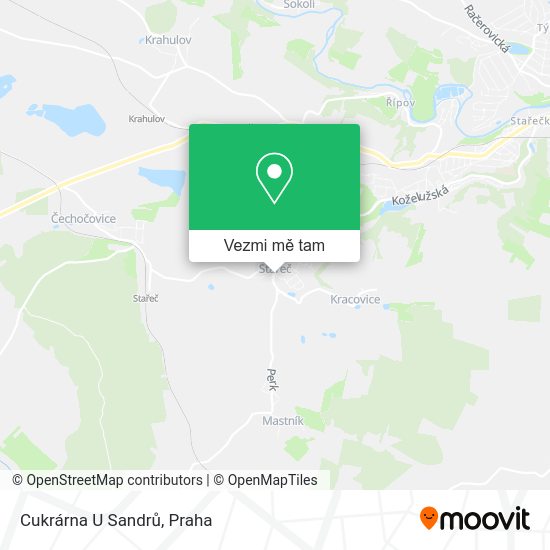 Cukrárna U Sandrů mapa