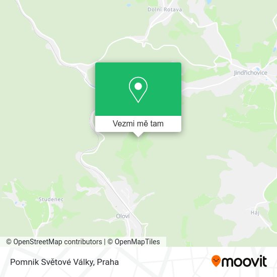 Pomnik Světové Války mapa