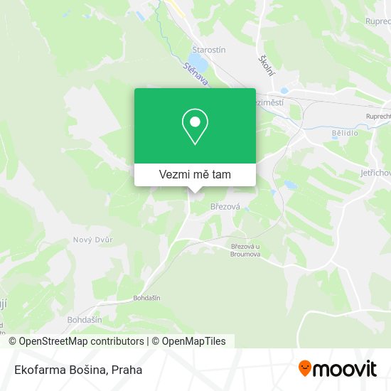 Ekofarma Bošina mapa